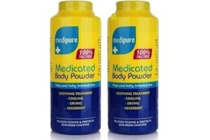 LDREAMAM DPNY 2 MEDIPURE MEDICATED BODY POWDER 100% TALC FREE HELPS COOL ITCHY, IRRITATED SKIN