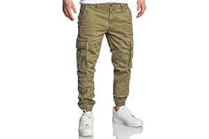 REPUBLIX Herren Jogger Cargo Chino Jeans Hose R7020