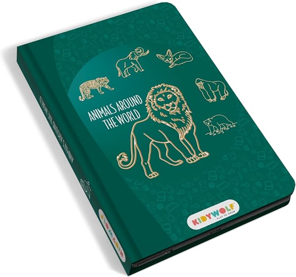 KIDYDRAW-MINI Drawing Tablet 30 Images Animals Around the World - 1