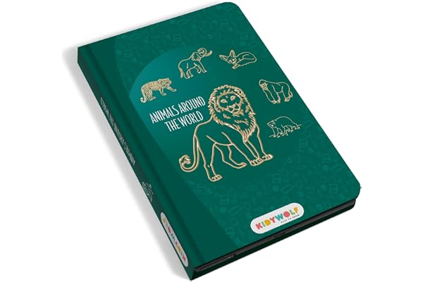 KIDYWOLF - KIDYDRAW Mini - Animaux du Monde - Tablette à Dessiner Enfant LCD 8,2" - Ardoise Magique avec 30 Calques - Jeu Éducatif & Créatif Nomade dès 4 Ans