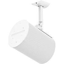 Support Mural Pour Enceinte Sonos Era 100 - Double Pack Blanc, Profil Bas, Rotation 90° - Fixation Incluse