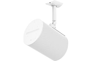 DINGHOSEN Soporte de pared o de techo para altavoz inalámbrico Sonos Era 100, soporte ajustable inclinable y giratorio para Sonos Era 100, soporte de pared resistente para altavoz Sonos Era 100, color blanco