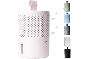 AbsoDry Duo Family - Deshumidificador silencioso sin electricidad - Para una mejor calidad del aire - Antihumedad armarios, sótano, baño, dormitorio - Deshumificadores de humedad - Rosado