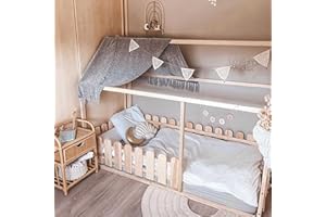 Sweet Home from Wood Montessori house bed floor bed (140x70cm)