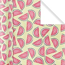 Erdbeer Geschenkpapier 4 Blatt 50x70cm - Rosa Design Für Geburtstag Babyparty Sommer Party