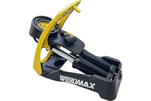 WEIDMAX Bomba de Aire de Pie de Doble Barril, Bomba de Inflador Bicicleta Portátil Bomba de Bicicleta de Alta Presión Inflador Ruedas Bicicleta con válvulas Presta y Schrader (160 PSI/11 Bar)