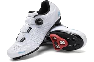 Milazzo Fahrradschuhe, Rennradschuhe für Herren, Rennrad MTB Radschuhe,Knit Mountainbike Sneaker, Atmungsaktive Peloton Schuhen Radsportschuhe Kompatibe Look SPD SPD-SL Delta Lock Pedal Reitschuhe