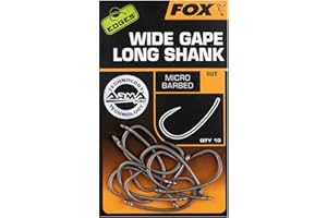 Fox Edges Super Wide Gape Long Shank Micro Barbed Hook