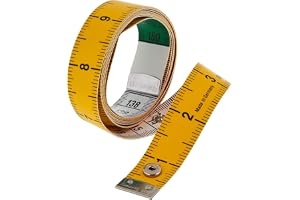SKY-TOUCH Soft Tape Measure For Body Measuring 150 cm, Fabric Sewing Tailor Cloth Knitting Home Craft Measurements With Snap Button Closure, Dual Sided