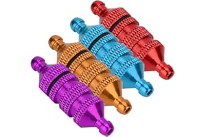 VGEBY Tbest RC Öl Kraftstofffilter, Aluminiumlegierung Öl Nitro Kraftstofffilter RC Modell Auto Ersatzteile Kraftstofffilter für RC 1: 8/1:10 Modell Auto(Lila)