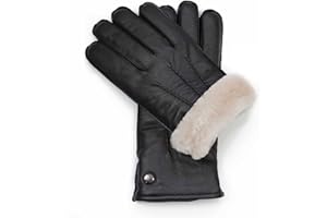 Hand Gewand by Weikert Mr. Prokop Exklusive Lederhandschuhe aus Lammnappa gefüttert mit 100% Merino Lammfell, schwarz, Lammfellhandschuhe Herren, warm