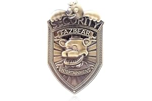 NOAFUNZO FNAF przypinka FNAF Fazbear Entertainment 6 cm odznaka bezpieczeństwa wysoka metalowa przypinka