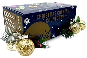 Tapp'd Christmas Cocktail Countdown Box - Advent Calendar - 12 Days of Ready To Drink Bottled and Canned Cocktails & Essential Accessories - (4x 175ml Bottles, 4x 250ml Cans, plus Accessories)