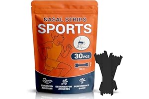 VERY IMPORTANT RUNNER - Pack 30 Bandes Nasales Sportives Noires - Améliore la Respiration et la Performance - Bande Adhésive Confortable pour le Running, le Cyclisme et le Fitness (60 x 22 mm)