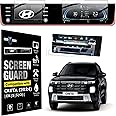 Gear Guard Screen Protector For Hyundai 2024 Creta Facelift EX, X, S(O) Car Accessories 8"inch Infotainment System and 10.25"inch MID with AC Vent - Clear