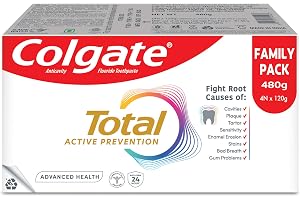 Colgate Total Advanced Health Anti-germ Toothpaste, 480g, Tooth Paste with 12-Hour Anti-Germ Protection & Enamel Protection for Whole Mouth Health (Combo Pack Offer)