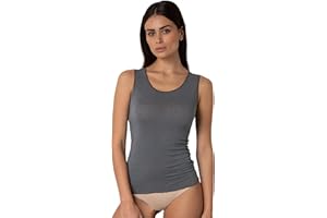 Lovable Spalline Larghe E Girocollo in Modal E Cashmere - Cuciture Piatte, Invisibili - Traspirante, Calda, Morbida - Maglieria Canotta Donna (Pacco da 1)