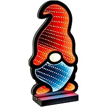 Star-Max LED Haus Infinity Effekt, Weihnachtsdekoration für Innenbereiche, beidseitig beleuchtet, inkl. Timerfunktion, 3m Zuleitung und Standsockel, 162 SMD LEDs, Höhe 40cm