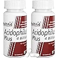 HealthAid Acidophilus Plus 4 Billion Gut Health Daily Supplements | Clinically Researched Prebiotics & Probiotics for Gut Health | Digestive Enzymes Supplement | 60 Veg Capsules (Pack of 2)
