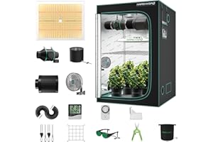 ‎MARS HYDRO MARS HYDRO TSW2000 Growzelt Komplettset LED Grow Light Lampe 120X120X200cm Indoor Grow Set mit 6" Belüftungssatz
