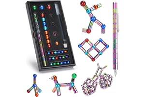 Nutmanel Stylo MagnéTique, Fidget Pen Gifts, Cool Fidget Stylo Pens Cadeau, Stylo Magnétique Créatifs Drôle, Stress Reducer Relief Stylo Adolescents Cadeaux d'hommes Cadeau de Noël Gadgets