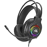 Ant Esports H580 Gaming Headset with Microphone for PS4 PC Xbox one PS5 Switch Laptop, Over Ear Headphones Wired with Noise C