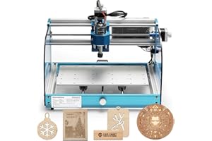 Genmitsu 3018-PROVer V2 CNC-Fräsmaschine, Desktop-CNC für Einsteiger mit Endschaltern und Not-Aus, verbessertem Z-Achsen-Aluminium-Spoilboard, Arbeitsbereich 284 x 180 x 40 mm