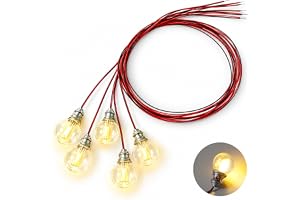 5 stycken mini LED-lampor för dockhus