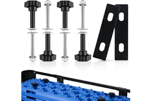 JSUOEO Soporte para placas de arena, placas de arena, soporte de montaje todoterreno para autocaravana X-BULL, Fieryred y Bunker Industry (negro)