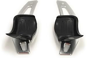 H-Customs DSG bascule Shift Paddle Extension Palettes de Commande Alu argent Compatible avec Amarok Beetle Golf 5 Golf 6 EOS Jetta 5 Passat 3C / CC Polo 6R / 6C Scirocco 3 (2008-2014)