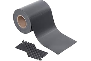 SONGMICS Polyvinyl Chloride (PVC) Privacy Protection Strips, Fence Film, Extra Thick Privacy Protection Film, charcoal