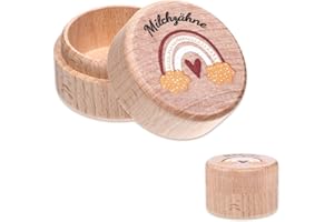 JJUNW Zahndose Milchzähne, Milchzahndose Geschenke Zahnbox, Zahndose Milchzähne für Mädchen und Jungen neue Eltern Zahnfee Geschenk, Zahnaufbewahrungsdose für Taufe und Geburtstag Geschenke