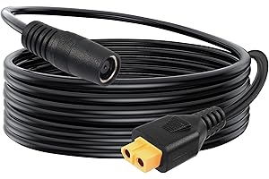 GELRHONR XT60 do DC 8 mm kabel zasilający 14AWG DC7909 do XT60 złącze pociskowe do przenośnego centralnego generatora słonecznego i panelu słonecznego - 1 M/3,2 ft