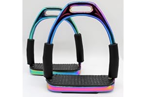 Spire Flexi - estribos para Caballos, Multicolores, Acero Inoxidable