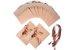 Vordas 30 Piezas Vintage Kraft Cinta Sobres, Ideal para Sobres de Acción de Gracias, Invitaciones, Tarjetas de Felicitación y Tarjetas de Navidad, etc, 17x12.4cm