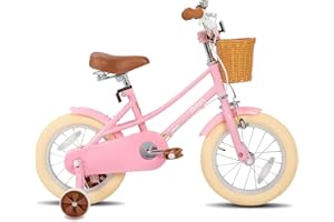STITCH 12/14/16/20 inch Kids Bike for 3-11 years Girls, 12/14/16 Girls Bike with Training Wheels & Basket, 20 inch with kickstand