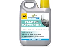 FILA Surface Care Solutions MARBLEWASH Detergente per Marmo e Pietra Naturale, Incolore, 1 Litro