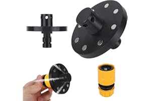 Sinbana O-Ring Chassis Cleaner Flusher Kit, Black Magnetic Chassis Flusher Kit with 360° Spinning Nozzle for Trucks Cars SUV