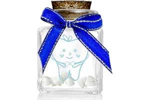 kintsukuroi Tooth Fairy Box, Tooth Holders for Kids Keepsake, Glass Baby Tooth Box for Lost Teeth, First Baby Tooth Keepsake Box for Gift, Storage, Create A Lasting Memory (Boy)