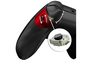 eXtremeRate Flexor Clicky Goma Grip Trigger Stop Kit para Xbox Series X/S Control Gatillos Ergonómicos Bloqueo del Gatillo Diamante Textura Grip Antideslizante Carcasa para Xbox Core(Rojo Escarlata)