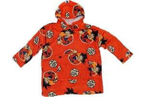 Aymax Dragon Ball Z Goku Poncho Sweatshirt Children's Size Orange