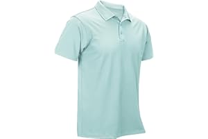 33,000ft Polo de golf para hombre, UPF50+, protección solar, verano, manga corta, de secado rápido, camiseta deportiva para exteriores, monocolor, para hombres, golf, tenis