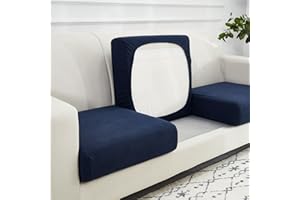 WEJOY Fodera cuscino sedile divano, protezione cuscino seduta elasticizzata, fodera cuscino elastico, fodera fodera per cuscino sedile divano, tessuto antiscivolo tartan