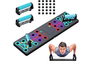 Haokelai Foldable Push Up Board, 24 in1 Multi Function Home Workout Equipment, Portable Press Up Board Equipment for Effectively Exercise the Muscle of the Upper Body Shoulders Chest Back and Triceps