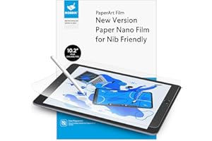 MOBDIK [2 Piezas Protector de Pantalla de Papel para iPad 9ª / 8ª / 7ª Generación (10,2 pulgadas, 2021/2020 / 2019) [Dibuja Como en Papel] [Antirreflejos] [Compatible con Apple Pencil]