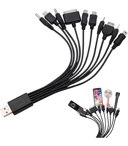 Cavo Caricabatterie USB A Piccolo Pin (2mm) Per Cellulari - Simile A CA-100C - Nuovo