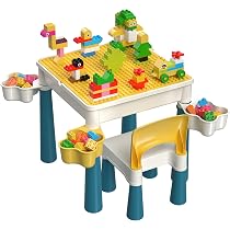 Kindertisch Mit 2 PCS Stühlen, Maltisch & Bast Produktbild-Vorschau 14