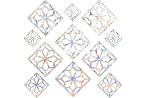 WY LIGHTING LEVEL 33 sztuki naklejek na okno Prism, PCW, naklejki antykolizyjne, ochrona przed ptakami, tęcza, folia okienna, okrągłe, łapacz słońca, naklejki dekoracyjne do zatrzymywania ptaków, na drzwi (cięcie