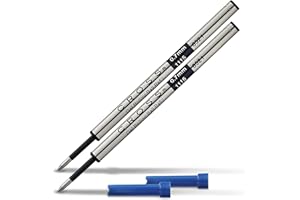 CROSS Croix selectip Stylo gel rollingball Recharge, bleu, 2 par carte (8521-2)