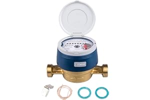 SPEWA Wasserzähler für Garten, 3/4 Zoll AG/BL, 110 mm, mit UV-Schutzhaube